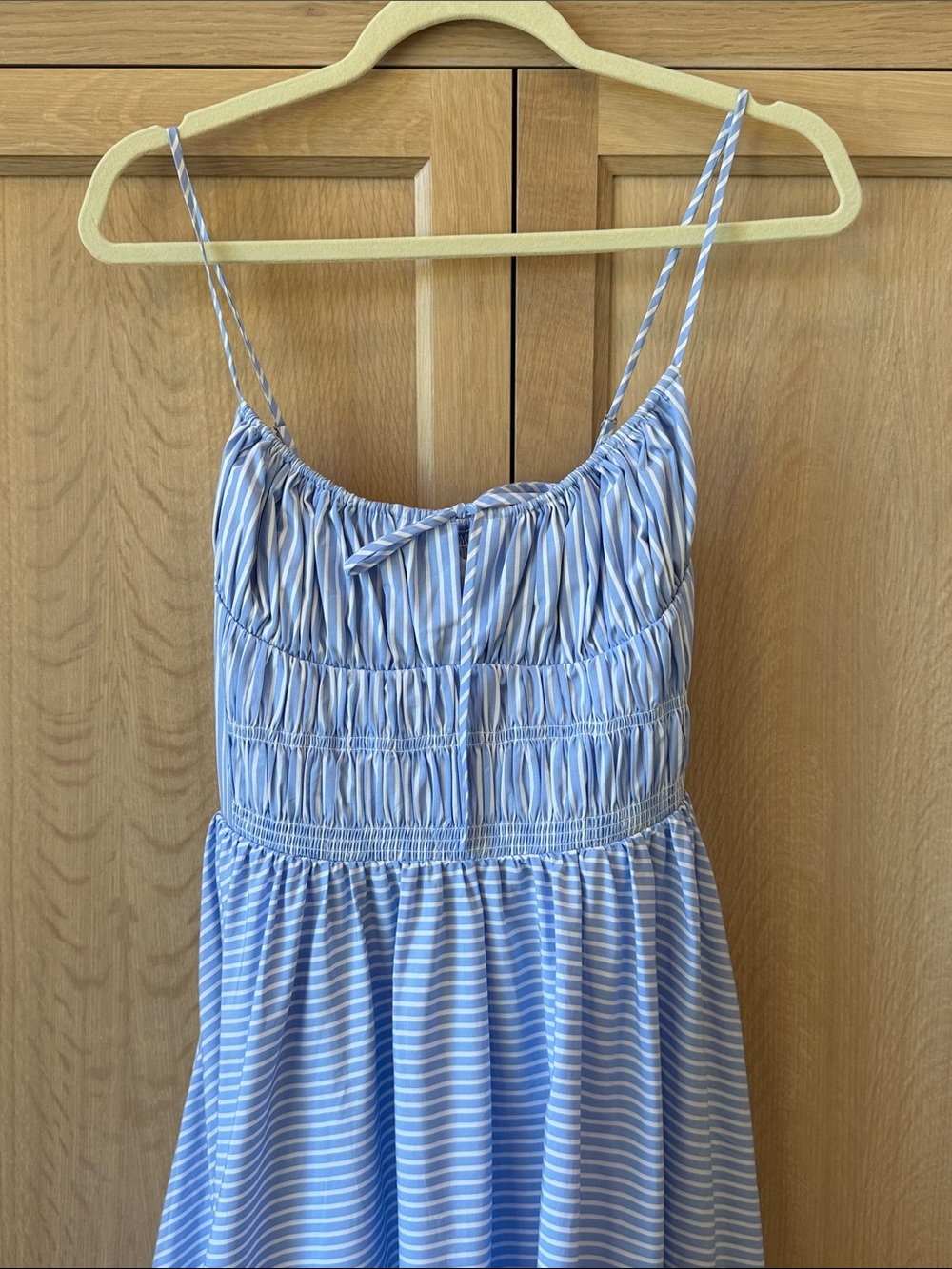 ALTUZARRA | Stripped Blue Linen Dress | Size: Small - Picture 2 of 7
